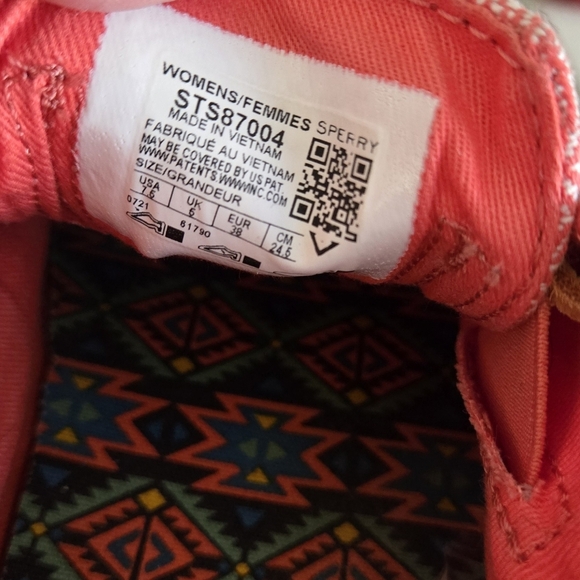 Sperry Women's Crest Vibe Pink Metallic Platform Sneakers STS87004 - Picture 5 of 5